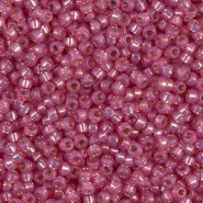 Miyuki seed beads 11/0 - Dyed dark rose silver lined alabaster 11-645